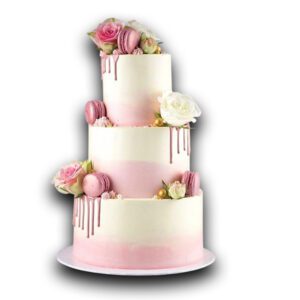 Elegant Pink Drip Cake - Holame Cakes